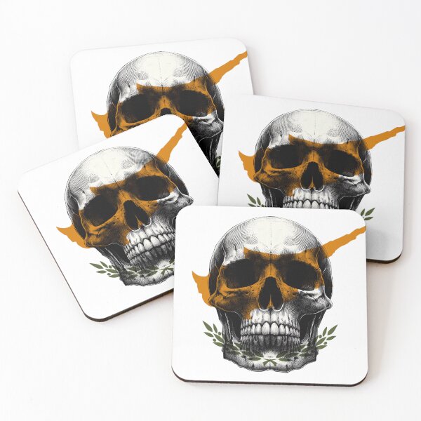 Item preview, CYPRUS SKULL FLAG NATION RAREART COUNTRY HALLOWEEN #ogirdor designed and sold by ogirdorgraphics.