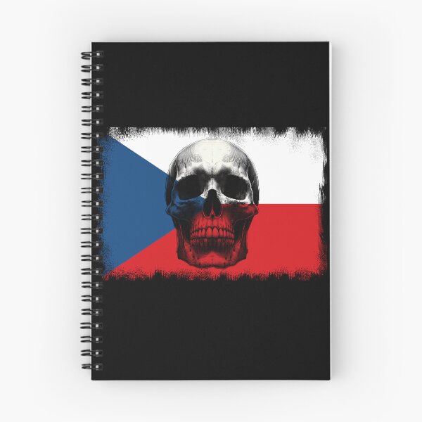 Item preview, CZECH REPUBLIC SKULL FLAG NATION RAREART COUNTRY HALLOWEEN #ogirdor designed and sold by ogirdorgraphics.