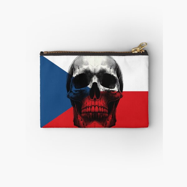 Item preview, CZECH REPUBLIC SKULL FLAG NATION RAREART COUNTRY HALLOWEEN #ogirdor designed and sold by ogirdorgraphics.