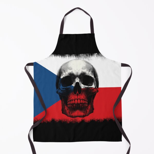 Item preview, CZECH REPUBLIC SKULL FLAG NATION RAREART COUNTRY HALLOWEEN #ogirdor designed and sold by ogirdorgraphics.