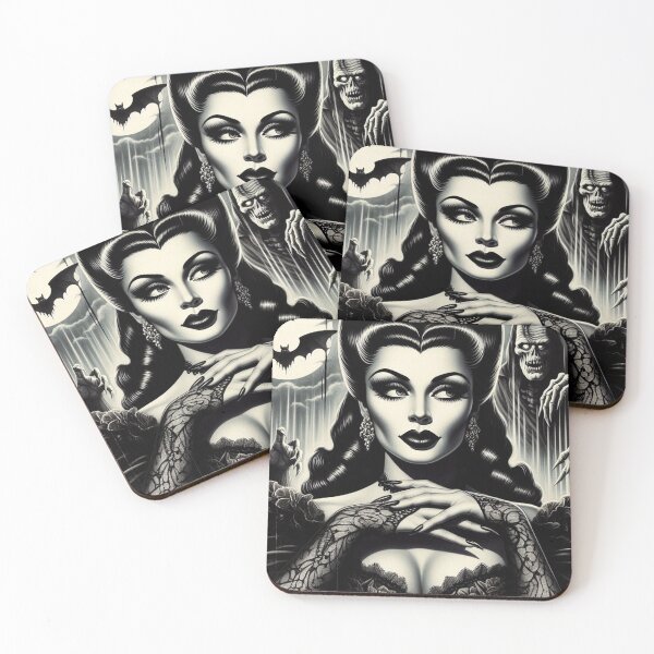 Item preview, Retro Vampire Woman designed and sold by PulpVintage.