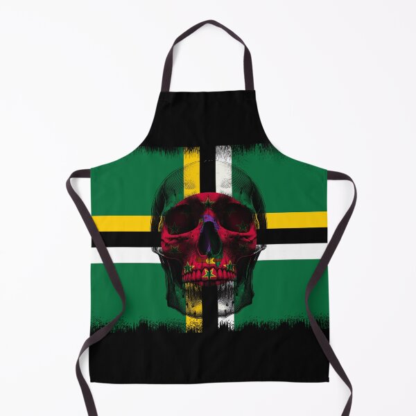 Item preview, DOMINICA SKULL FLAG NATION RAREART COUNTRY HALLOWEEN #ogirdor designed and sold by ogirdorgraphics.