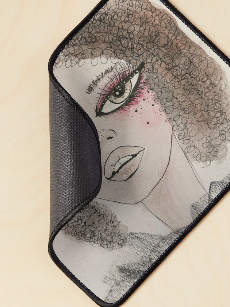 Thumbnail 2 of 5, Mouse Pad, Fashion Girl designed and sold by HausofDolls.