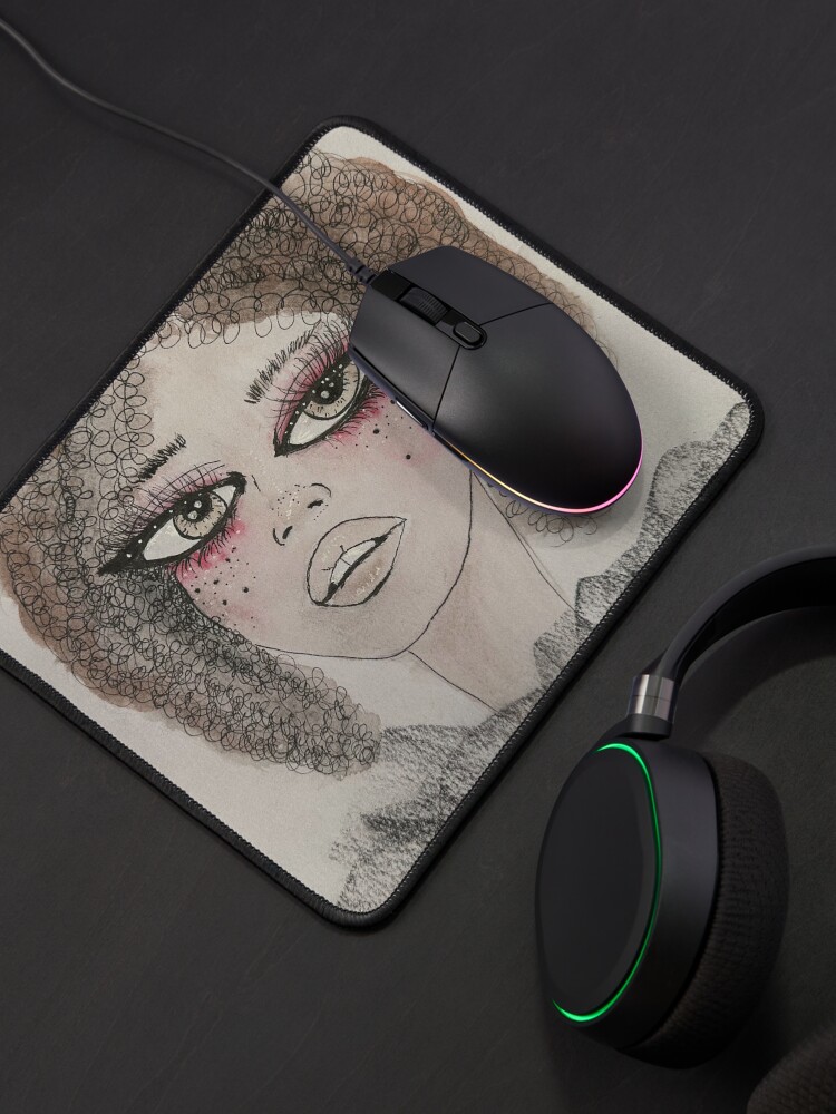 Thumbnail 4 of 5, Mouse Pad, Fashion Girl designed and sold by HausofDolls.