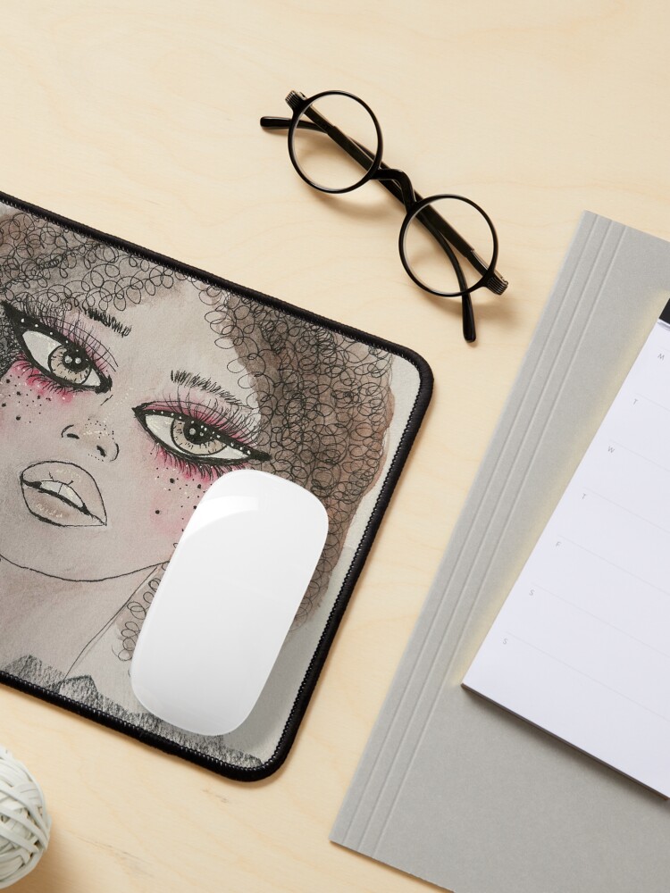 Thumbnail 3 of 5, Mouse Pad, Fashion Girl designed and sold by HausofDolls.