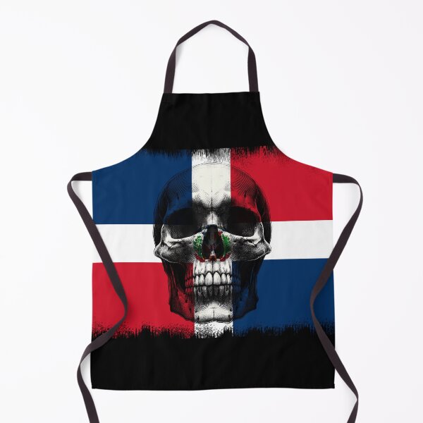 Item preview, DOMINICAN REPUBLIC SKULL FLAG NATION RAREART COUNTRY HALLOWEEN #ogirdor designed and sold by ogirdorgraphics.