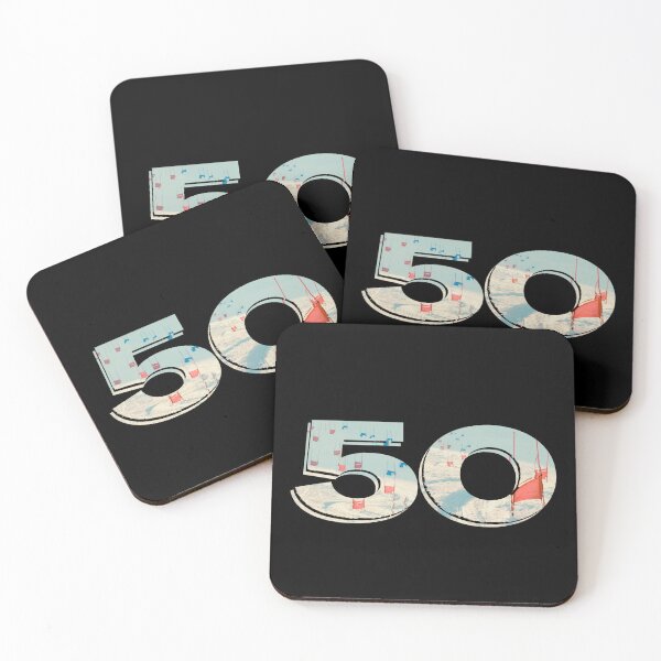 Item preview, Ski Racer 50 Years – Stylish Retro Minimalist Design Ski Dad -  for 50th Birthday Wishes Funny Gifts for Ski Enthusiast  designed and sold by MatthewViews.