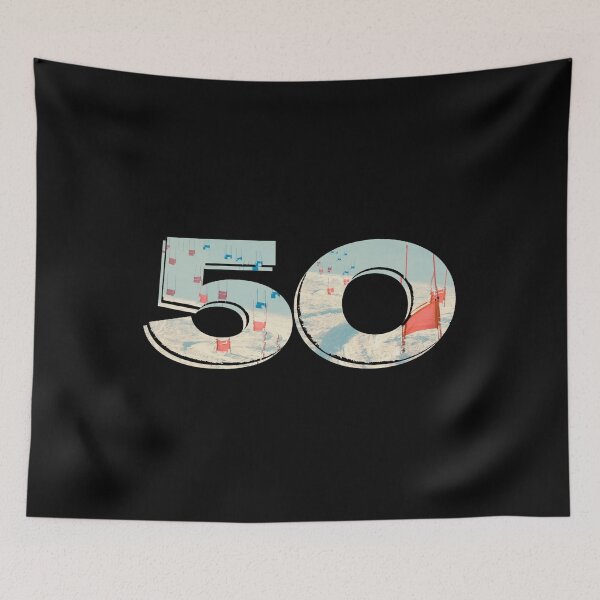 Item preview, Ski Racer 50 Years – Stylish Retro Minimalist Design Ski Dad -  for 50th Birthday Wishes Funny Gifts for Ski Enthusiast  designed and sold by MatthewViews.