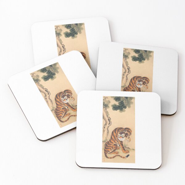 Item preview, Tiger Cleaning Its Paw  Matsui Keichū designed and sold by TeeARTHY.