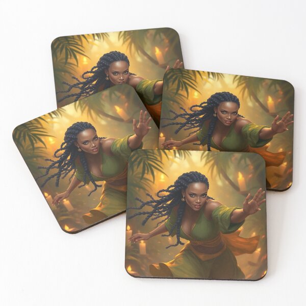 Item preview, Ethereal Woman in Candlelit Jungle designed and sold by Arts Unlimited.