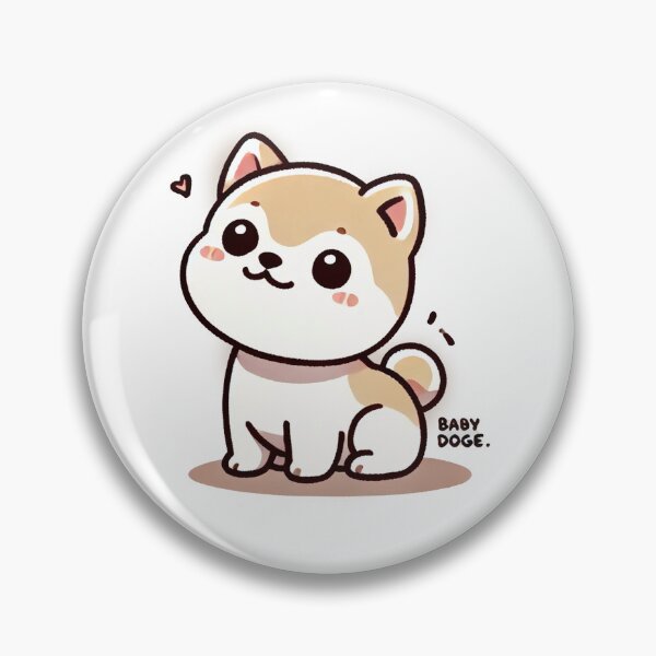 Item preview, Cute BabyDoge – Adorable Crypto Meme Puppy designed and sold by HanaPrints.