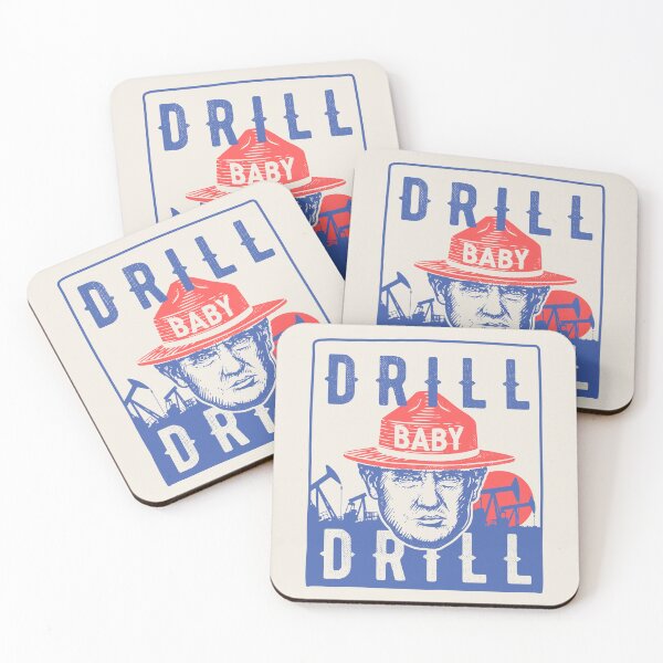 Item preview, Drill Baby Drill - Trump Inauguration Speech 2025 National Energy Emergency Plan | Oil Pumps at Sunset | Quote | We The People 1776 - 2025 | White designed and sold by Any Color Designs.