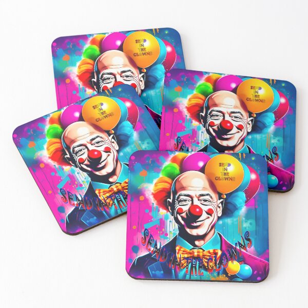 Item preview, USA Political Satire Jeff Bezos MAGA Circus clown designed and sold by Drone-tees.