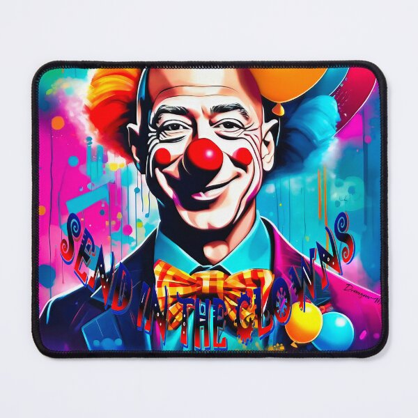 Item preview, USA Political Satire Jeff Bezos MAGA Circus clown designed and sold by Drone-tees.