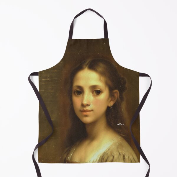 Item preview, Vintage Portrait of a Young Lady with Mesmerizing Large Eyes on a Rustic Grunge - dePace' designed and sold by mrpropcake.
