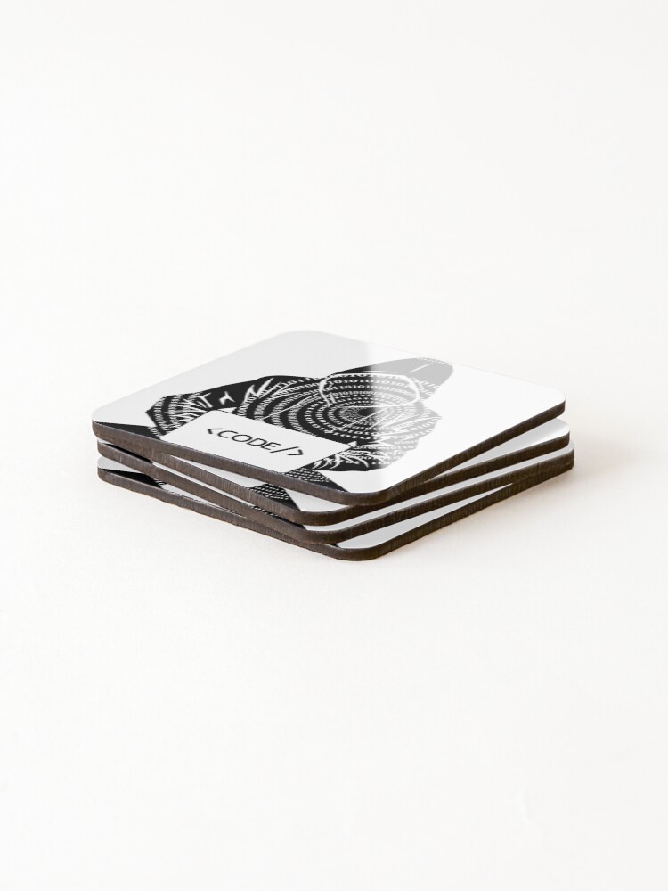 Thumbnail 4 of 5, Coasters (Set of 4), Code it designed and sold by Floofiness.