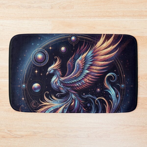 Item preview, Phoenix Fiery Bird Art Boho Mandala Decor Mythical Phoenix Rising Bold Wall Art for Home Dorm or Gift designed and sold by AnalajiaDesigns.