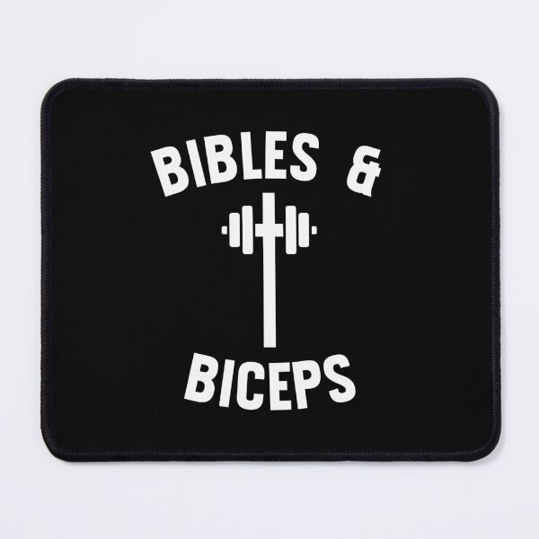 Item preview, Bibles and Biceps barbell Christian Workout cross designed and sold by snowry.
