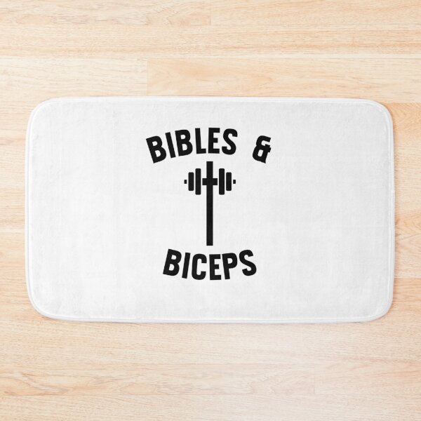 Item preview, Bibles and Biceps barbell Christian Workout cross gym designed and sold by snowry.