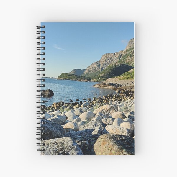 By the coast outside Bodø Spiral Notebook
