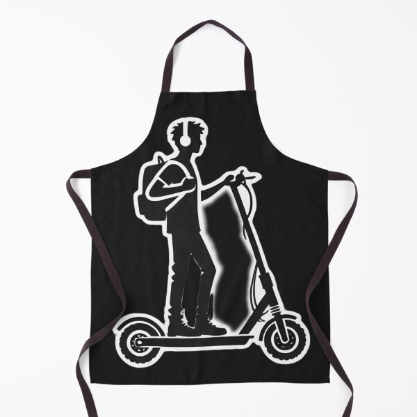 Artikelvorschau, Rollerfahrer-Silhouette entworfen und verkauft von Wiredart.
