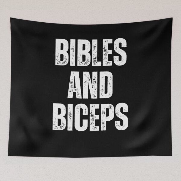 Item preview, Bibles and Biceps Christian Workout vintage gym fitness designed and sold by snowry.