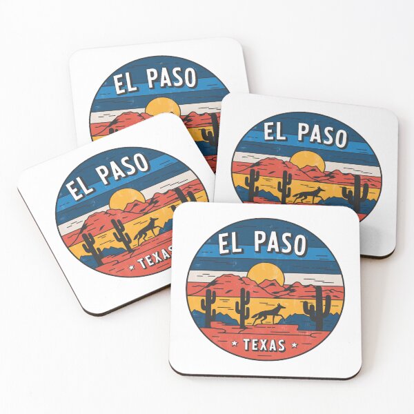 Item preview, El Paso, Texas | Desert Sunset: Coyote and Majestic Mountains designed and sold by CircinusStore.