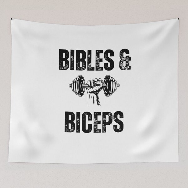 Item preview, Bibles and Biceps barbell Christian Workout dumbbell gym designed and sold by snowry.