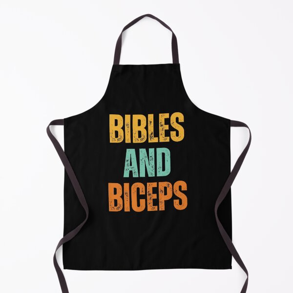 Item preview, Retro Bibles and Biceps Christian Workout gym fitness designed and sold by snowry.