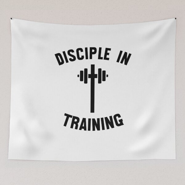 Item preview, Disciple in training barbell Christian Workout cross gym designed and sold by snowry.