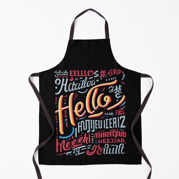 Item preview, Hello in 22 Different Languages Word ESL World Hello Day designed and sold by Dressed For  Duty.