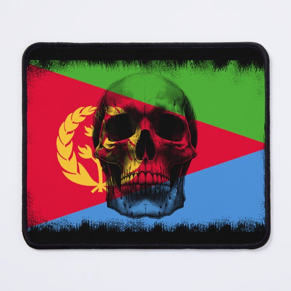 Item preview, ERITREA SKULL FLAG NATION RAREART COUNTRY HALLOWEEN #ogirdor designed and sold by ogirdorgraphics.