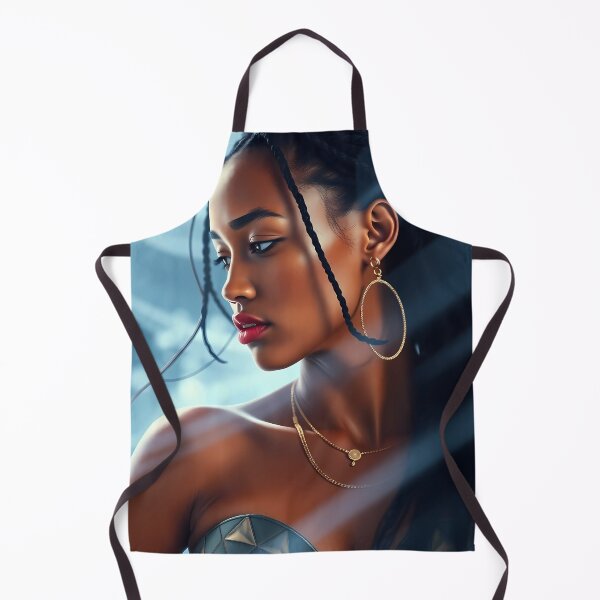 Item preview, Hyperrealistic Portrait in Motion - Ethereal Woman with Geometric Attire designed and sold by Arts Unlimited.