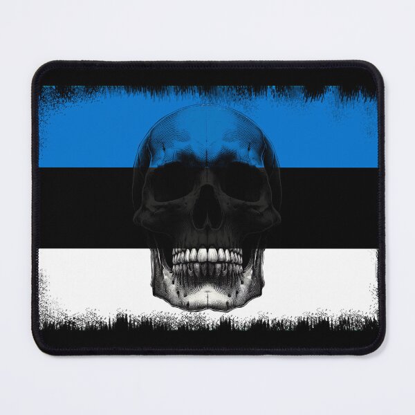 Item preview, ESTONIA SKULL FLAG NATION RAREART COUNTRY HALLOWEEN #ogirdor designed and sold by ogirdorgraphics.