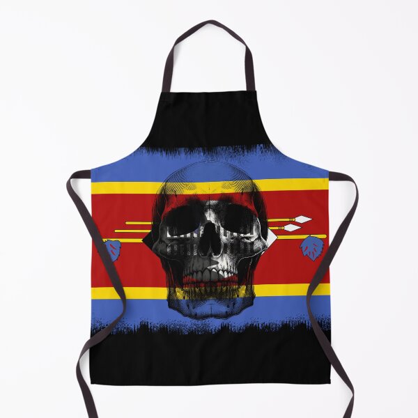Item preview, ESWATINI SKULL FLAG NATION RAREART COUNTRY HALLOWEEN #ogirdor designed and sold by ogirdorgraphics.