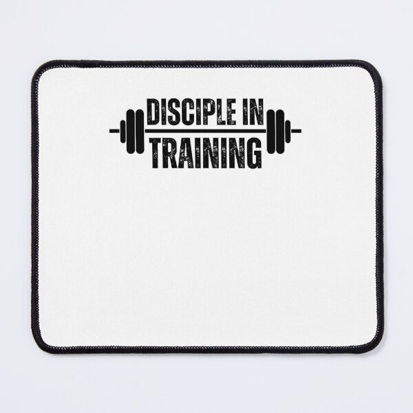 Item preview, Disciple in training barbell Christian faith Workout gym designed and sold by snowry.