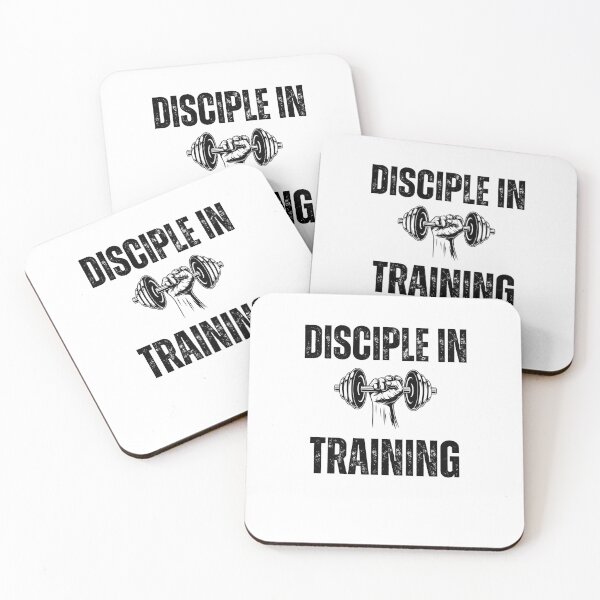 Item preview, Disciple in training dumbbell Christian faith Workout gym designed and sold by snowry.