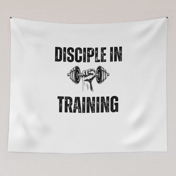 Item preview, Disciple in training dumbbell Christian faith Workout gym designed and sold by snowry.