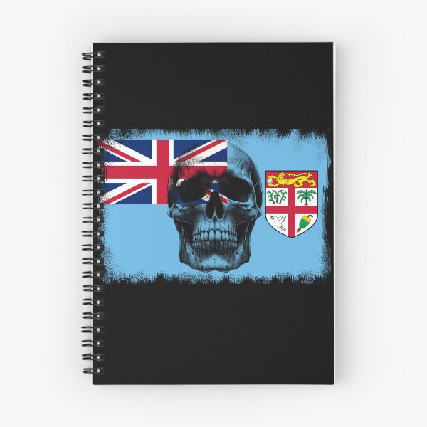 Item preview, FIJI SKULL FLAG NATION RAREART COUNTRY HALLOWEEN #ogirdor designed and sold by ogirdorgraphics.