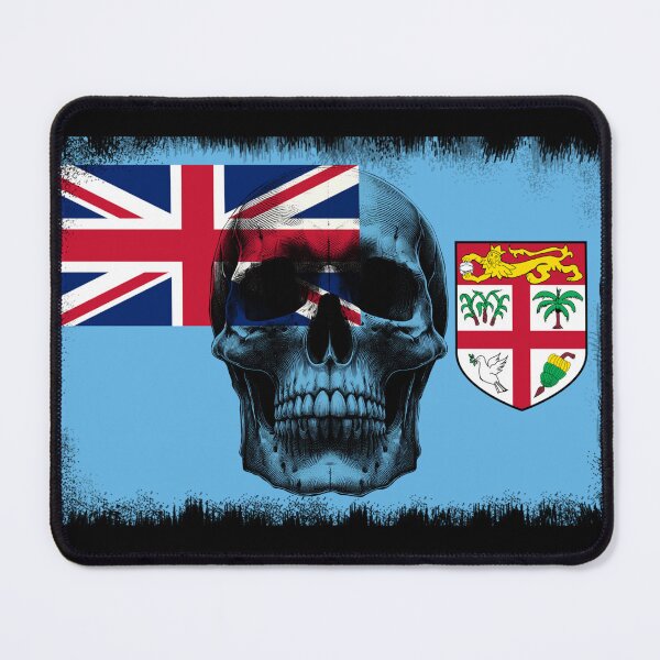 Item preview, FIJI SKULL FLAG NATION RAREART COUNTRY HALLOWEEN #ogirdor designed and sold by ogirdorgraphics.