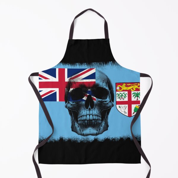 Item preview, FIJI SKULL FLAG NATION RAREART COUNTRY HALLOWEEN #ogirdor designed and sold by ogirdorgraphics.