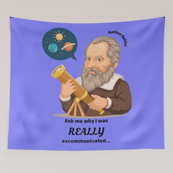 Item preview, Galileo Galilei History Humor designed and sold by Blueberry CC Designs.