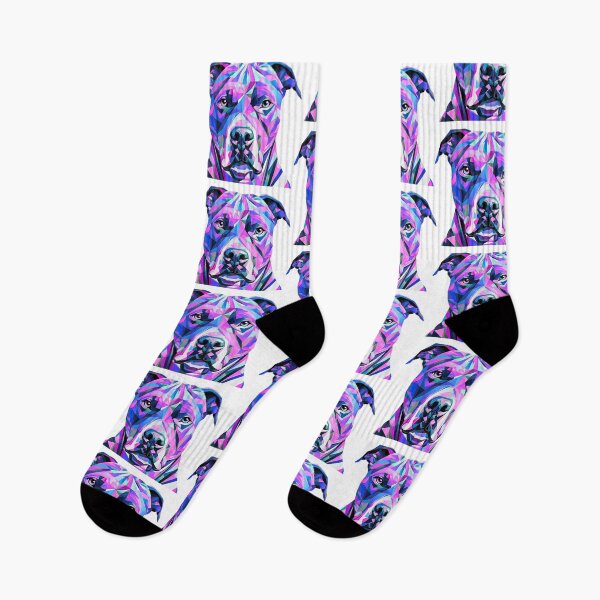 Item preview, Vibrant Geometric Pitbull Terrier Portrait Design designed and sold by Fredster1966.
