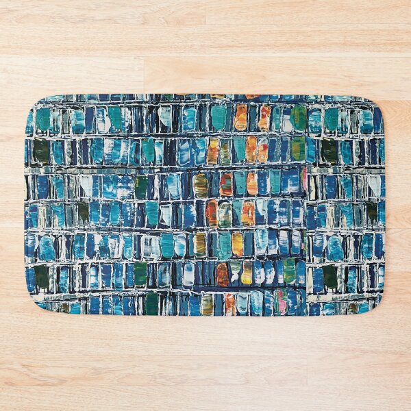 Item preview, Abstract Blue Bookcase designed and sold by MiANGELOFINEART.