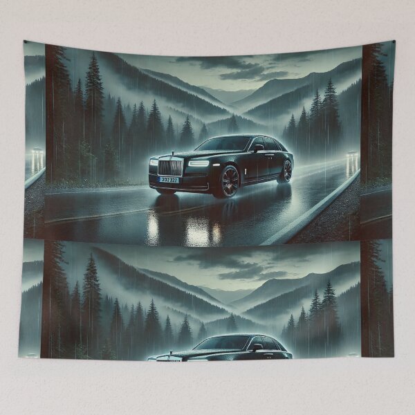 Item preview, Ultra-Luxury Sedan in a Misty Forest – A Symphony of Elegance and Exclusivity designed and sold by Meta2Physical.