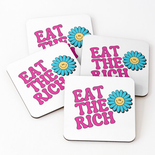 Item preview, Eat the Rich Retro Sticker designed and sold by baranskini.