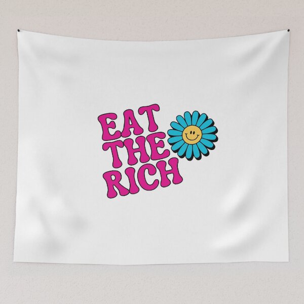 Item preview, Eat the Rich Retro Sticker designed and sold by baranskini.