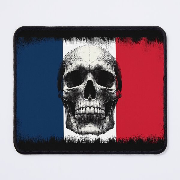 Item preview, FRANCE SKULL FLAG NATION RAREART COUNTRY HALLOWEEN #ogirdor designed and sold by ogirdorgraphics.