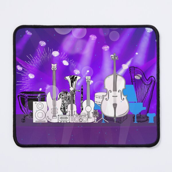 Item preview, Eclectic Mix of Musical Instruments In The Spotlight designed and sold by BrightrDayMusicArt.