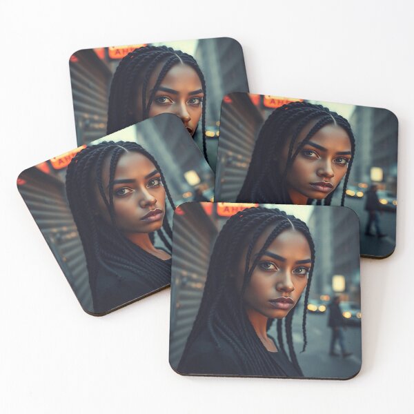 Item preview, Eerie Street Photography-Style Portrait - Ethereal Woman in Urban Night designed and sold by Arts Unlimited.